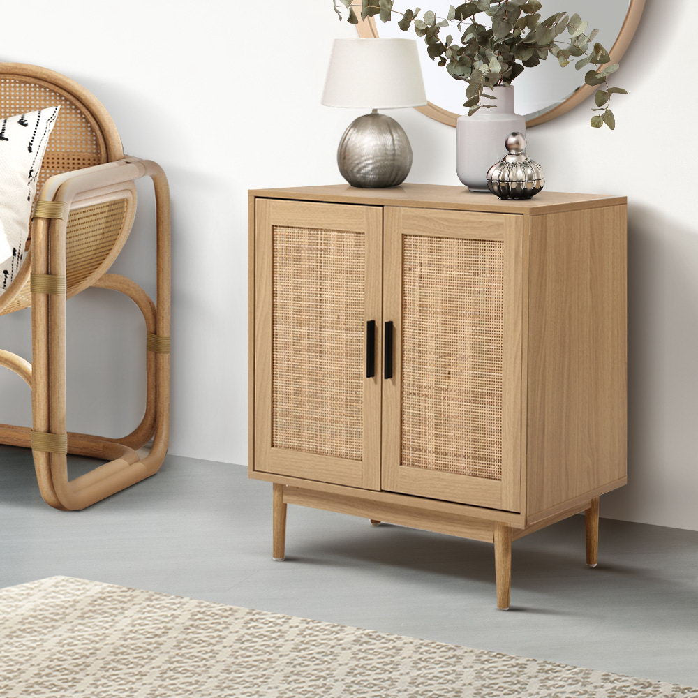 Marlook Rattan Buffet Sideboard 2 Doors - BRIONY Oak