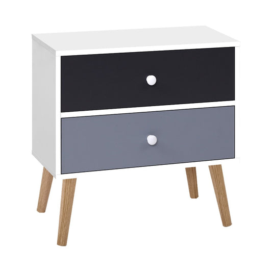 Marlook Bedside Table 2 Drawers - BONDS White