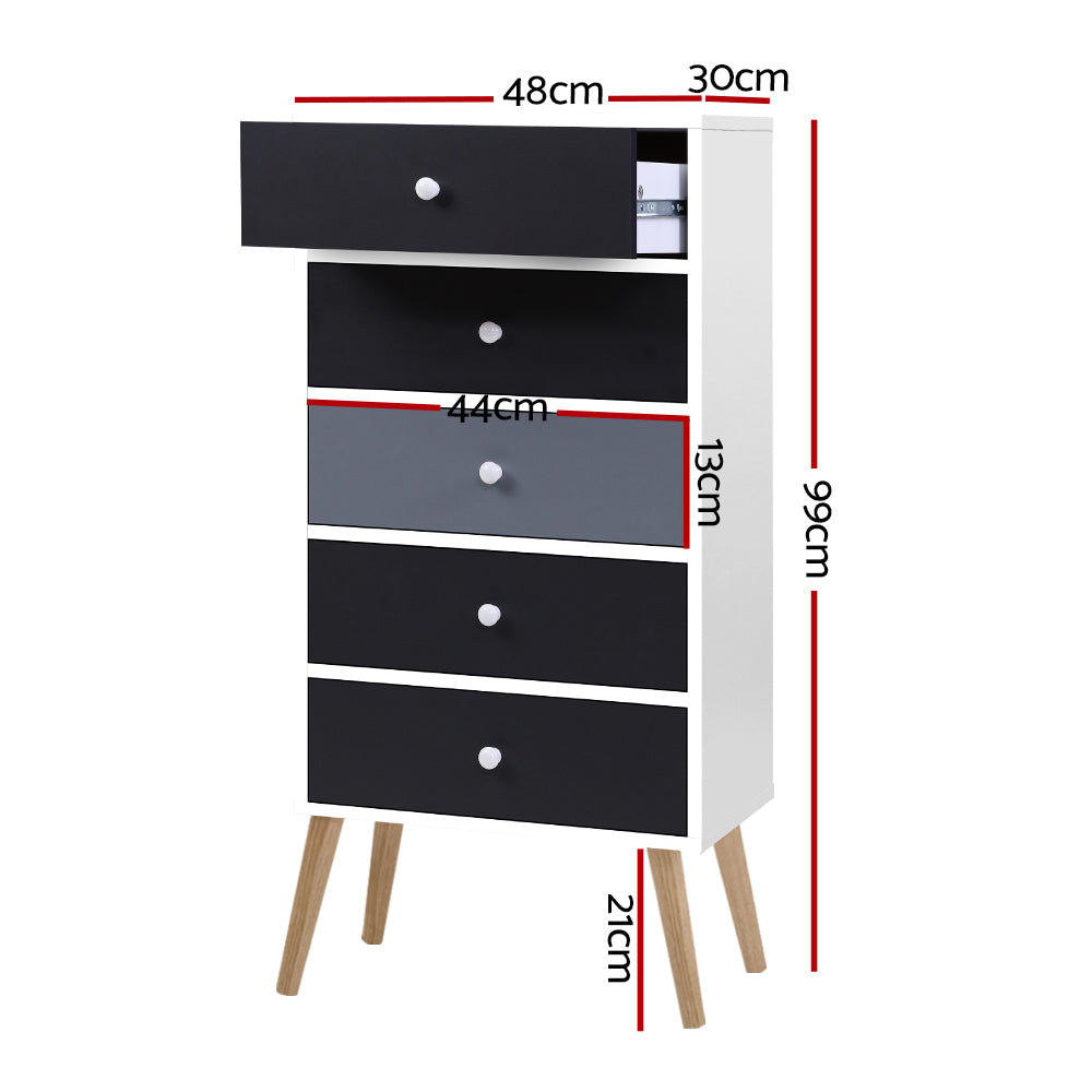 Marlook 5 Chest of Drawers - BONDS White