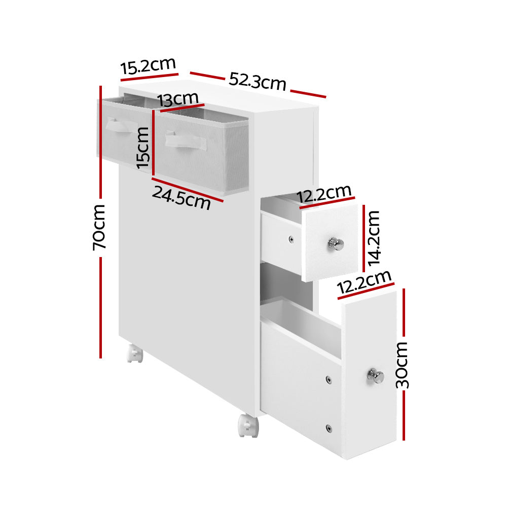 Marlook Bathroom Cabinet Storage Toilet Organiser