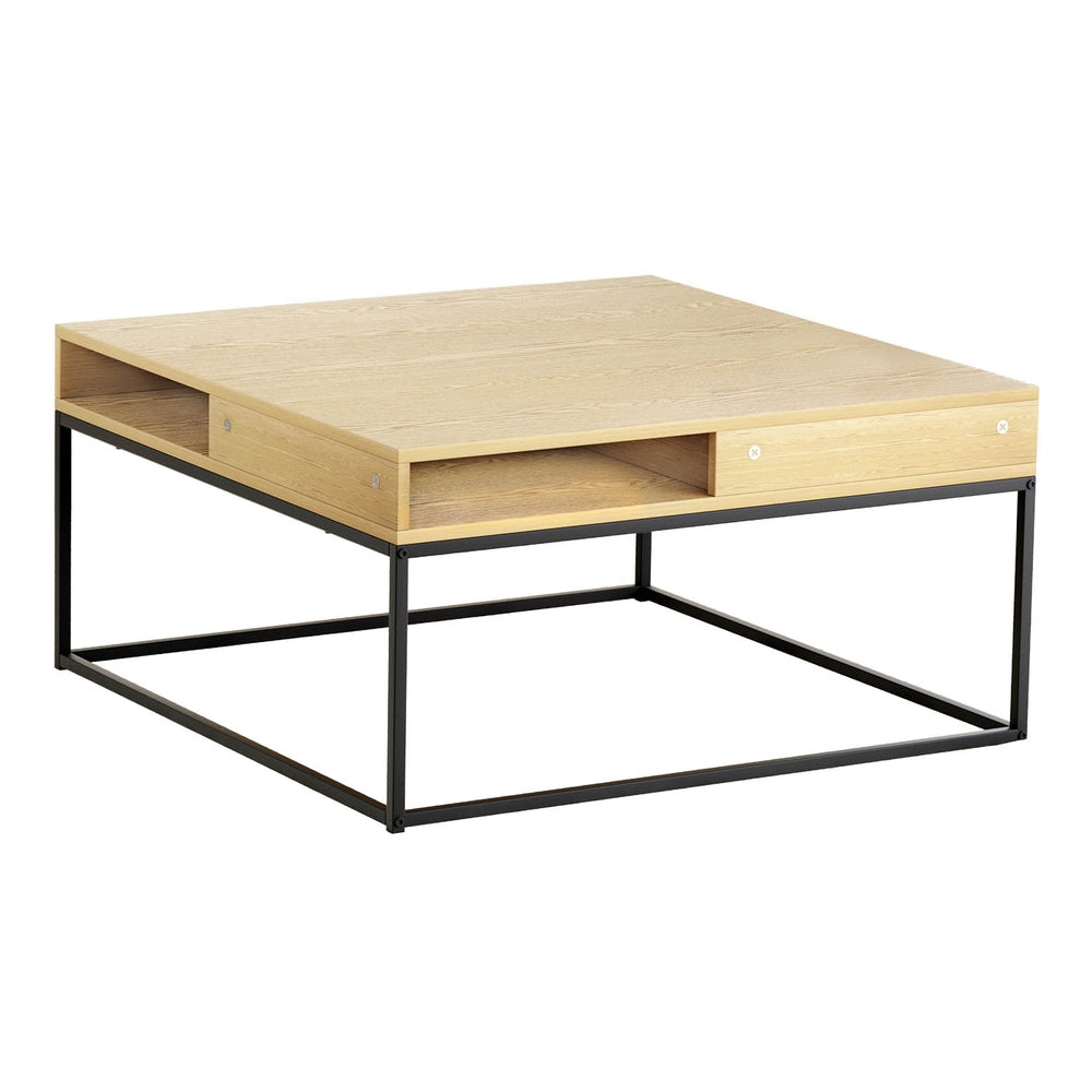 Marlook Coffee Table Storage Shelf Metal Frame