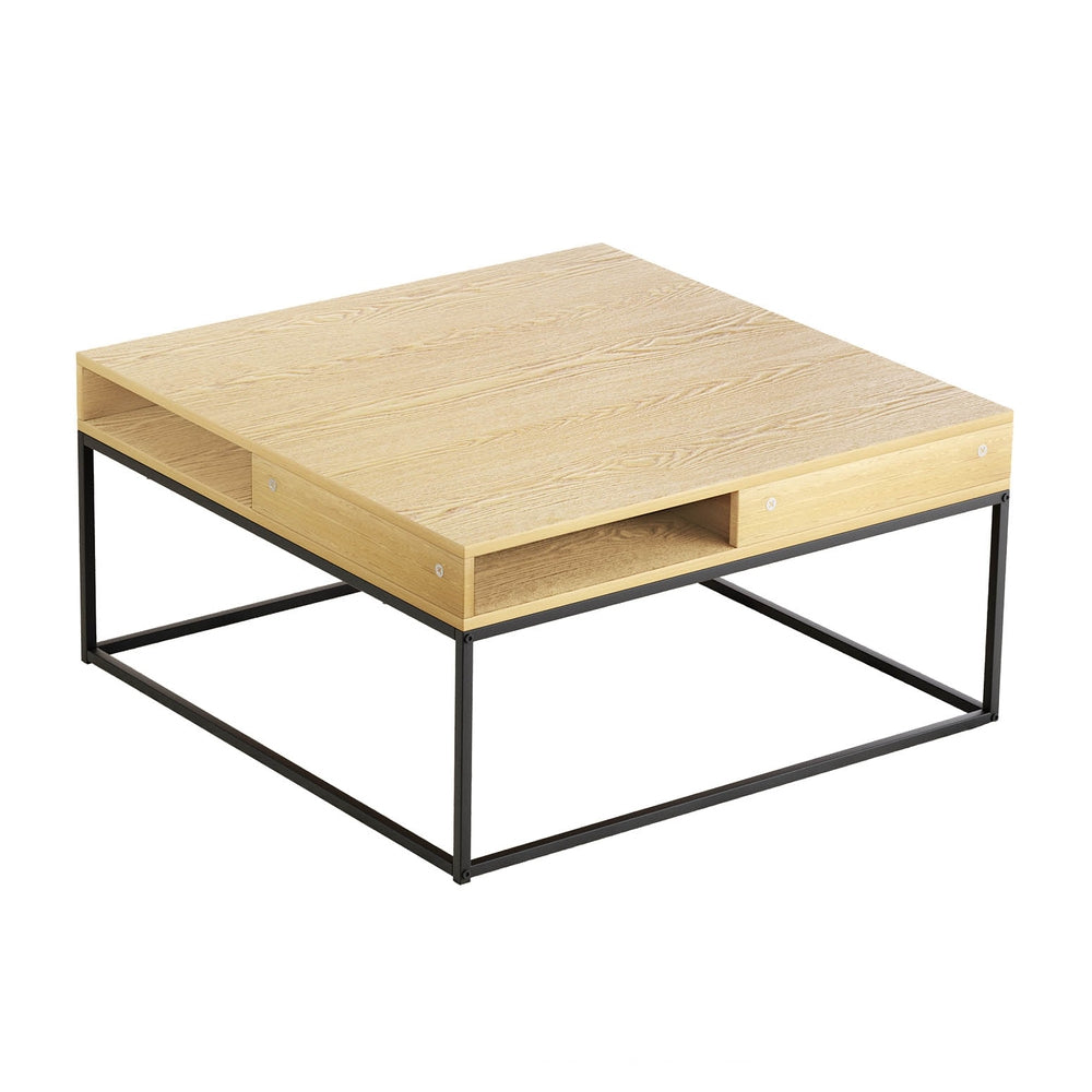Marlook Coffee Table Storage Shelf Metal Frame