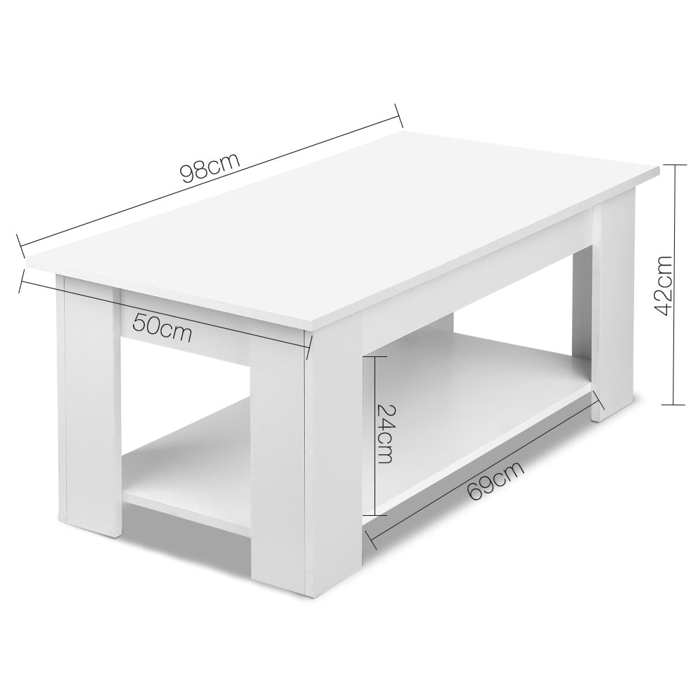 Marlook Coffee Table Lift-top Coffee Table White
