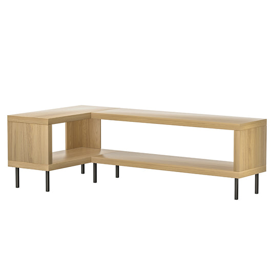 Marlook Entertainment Unit Corner TV Cabinet Storage Shelf Bevis