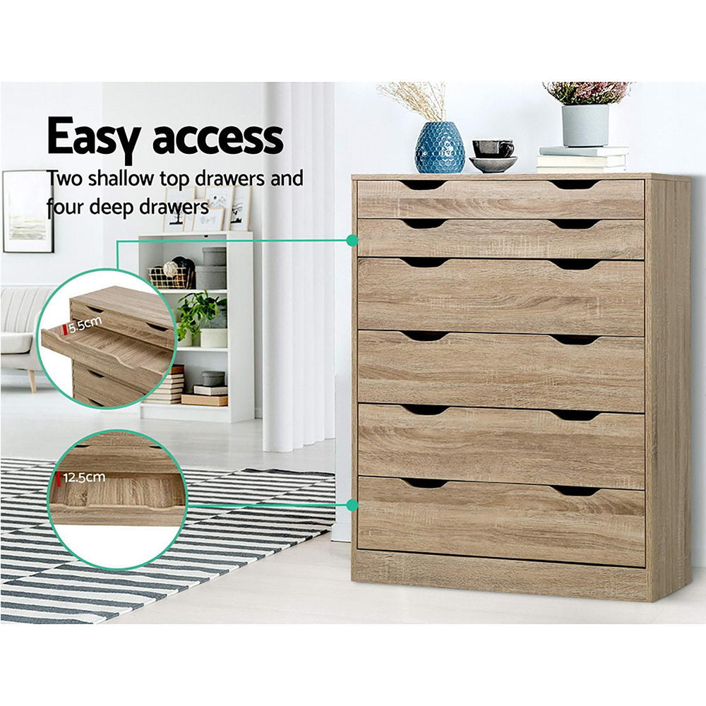 Marlook 6 Chest of Drawers - MYLA Oak