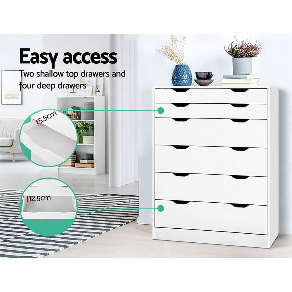 Marlook 6 Chest of Drawers - MYLA White
