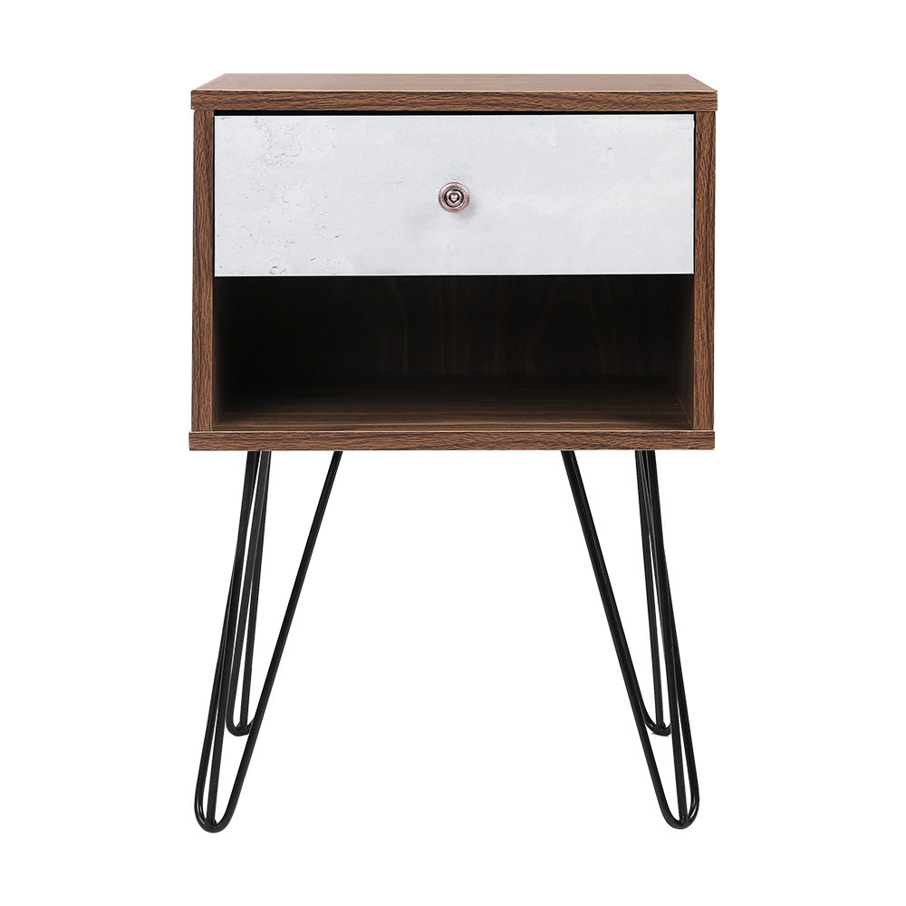 Marlook Bedside Table 1 Drawers with Shelf - LARS
