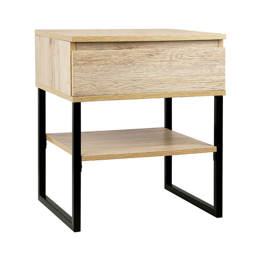 Marlook Bedside Table 1 Drawers with Shelf - CASEY