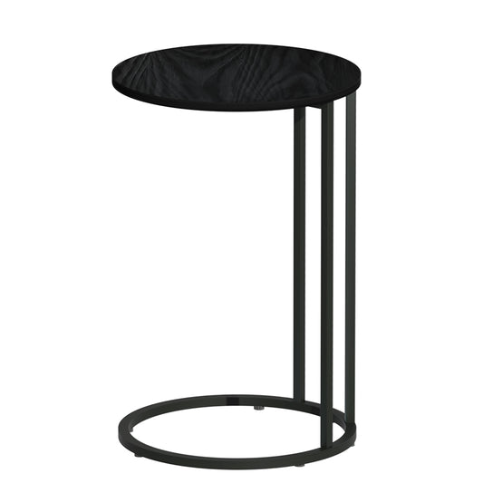 Marlook Coffee Table Side Table Round Black Martha
