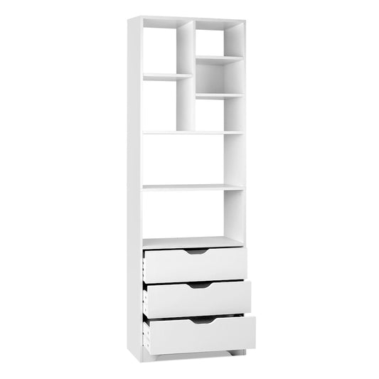 Marlook Bookshelf with Drawers - NANA White