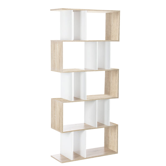 Marlook Bookshelf 5 Tiers - RITA White and Oak