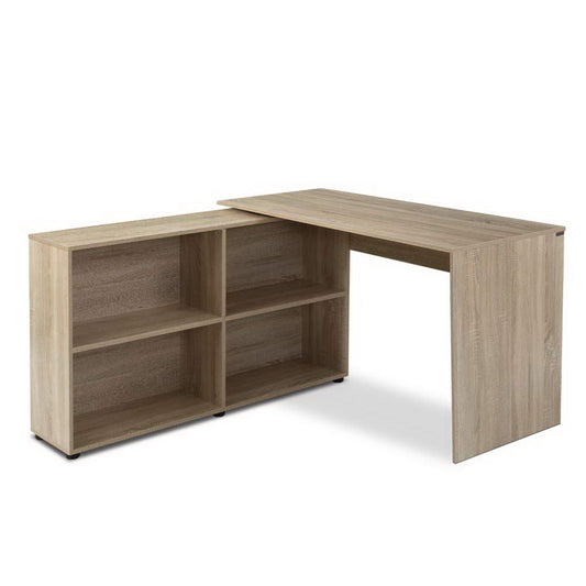 Marlook Computer Desk Bookshelf Oak 130CM