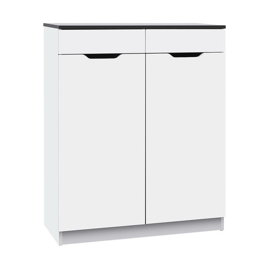 Marlook Shoe Rack Cabinet 30 Pairs White Eve