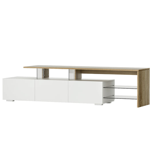 Marlook TV Cabinet Entertainment Unit 180cm Wood White James