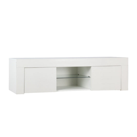 Marlook Entertainment Unit TV Cabinet LED 130cm White Angus