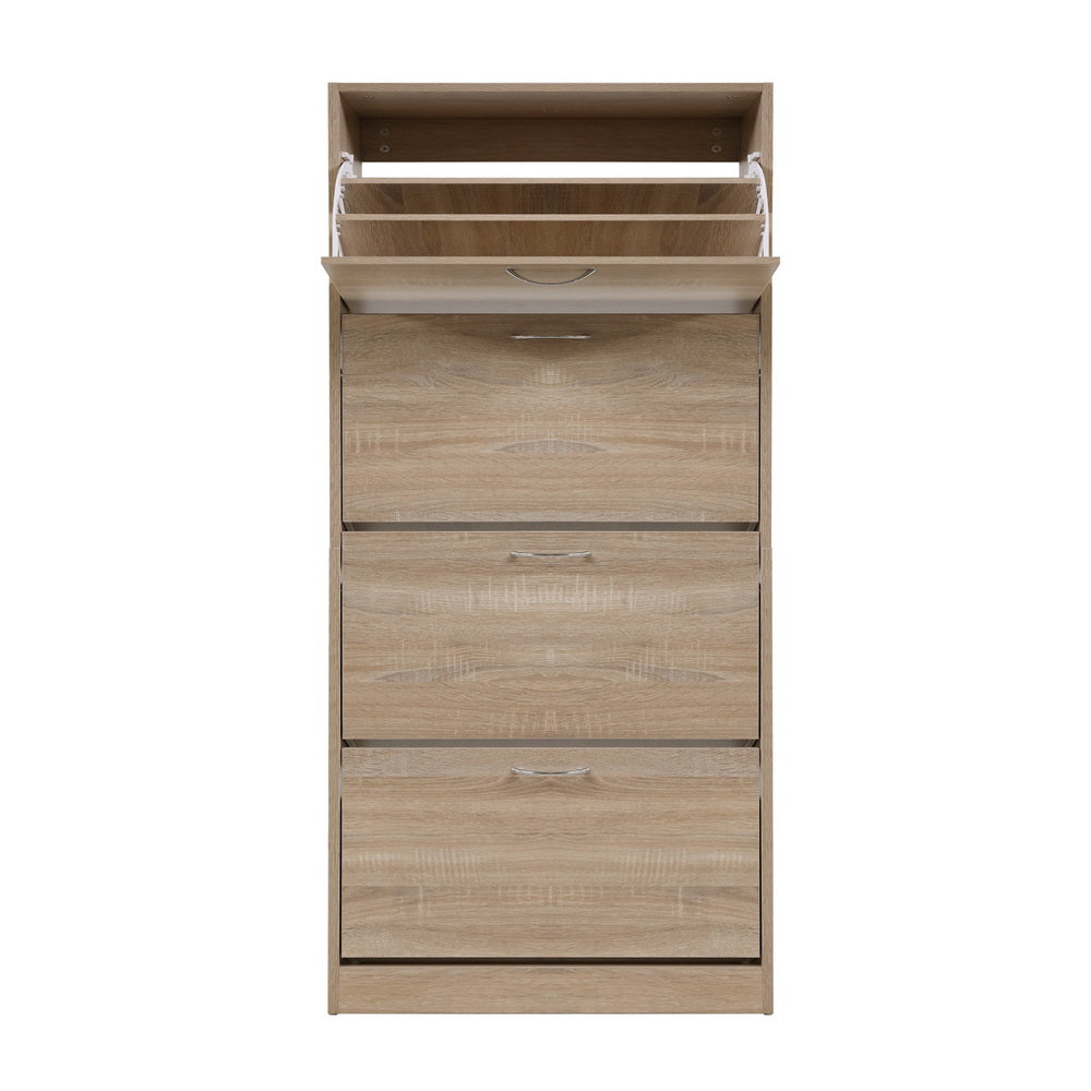 Marlook Shoe Rack Cabinet 60 Pairs 4 Doors - Wood