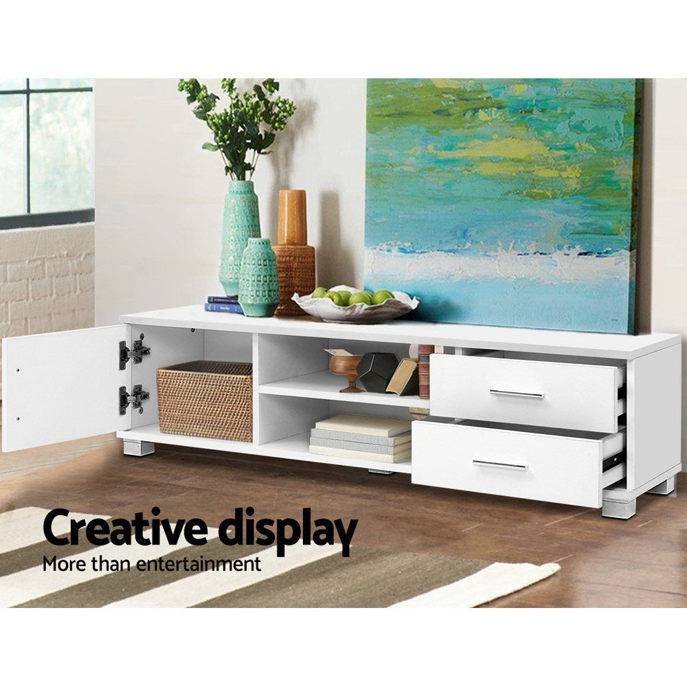 Marlook Entertainment Unit TV Cabinet 120cm White Dylan