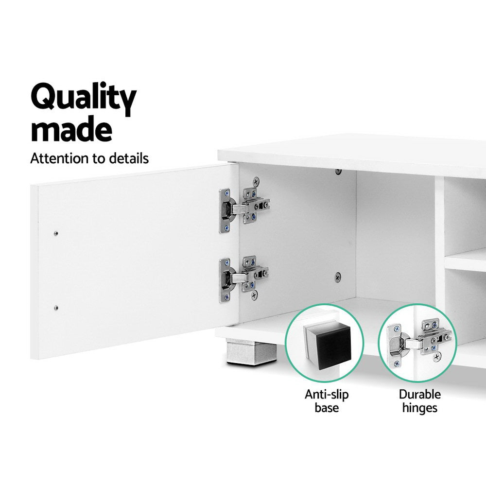 Marlook Entertainment Unit TV Cabinet 120cm White Dylan