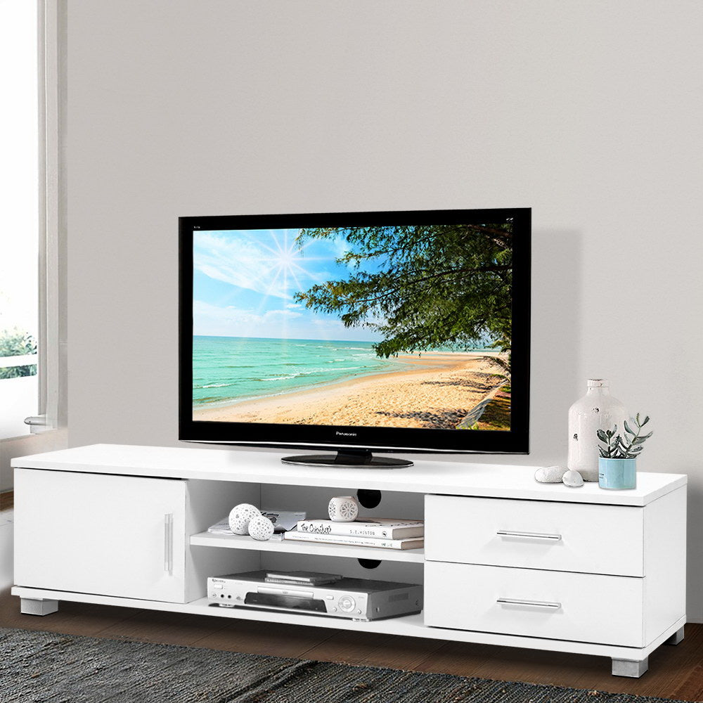 Marlook Entertainment Unit TV Cabinet 120cm White Dylan