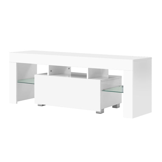 Marlook Entertainment Unit TV Cabinet LED 130cm White Elo
