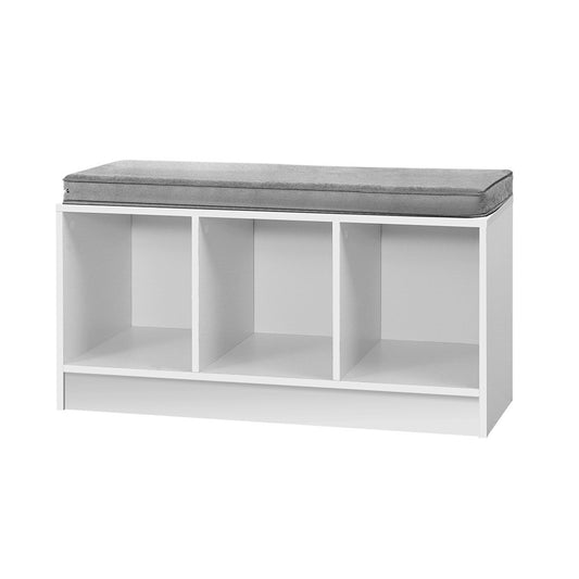 Marlook Shoe Rack Cabinet Bench White Zia