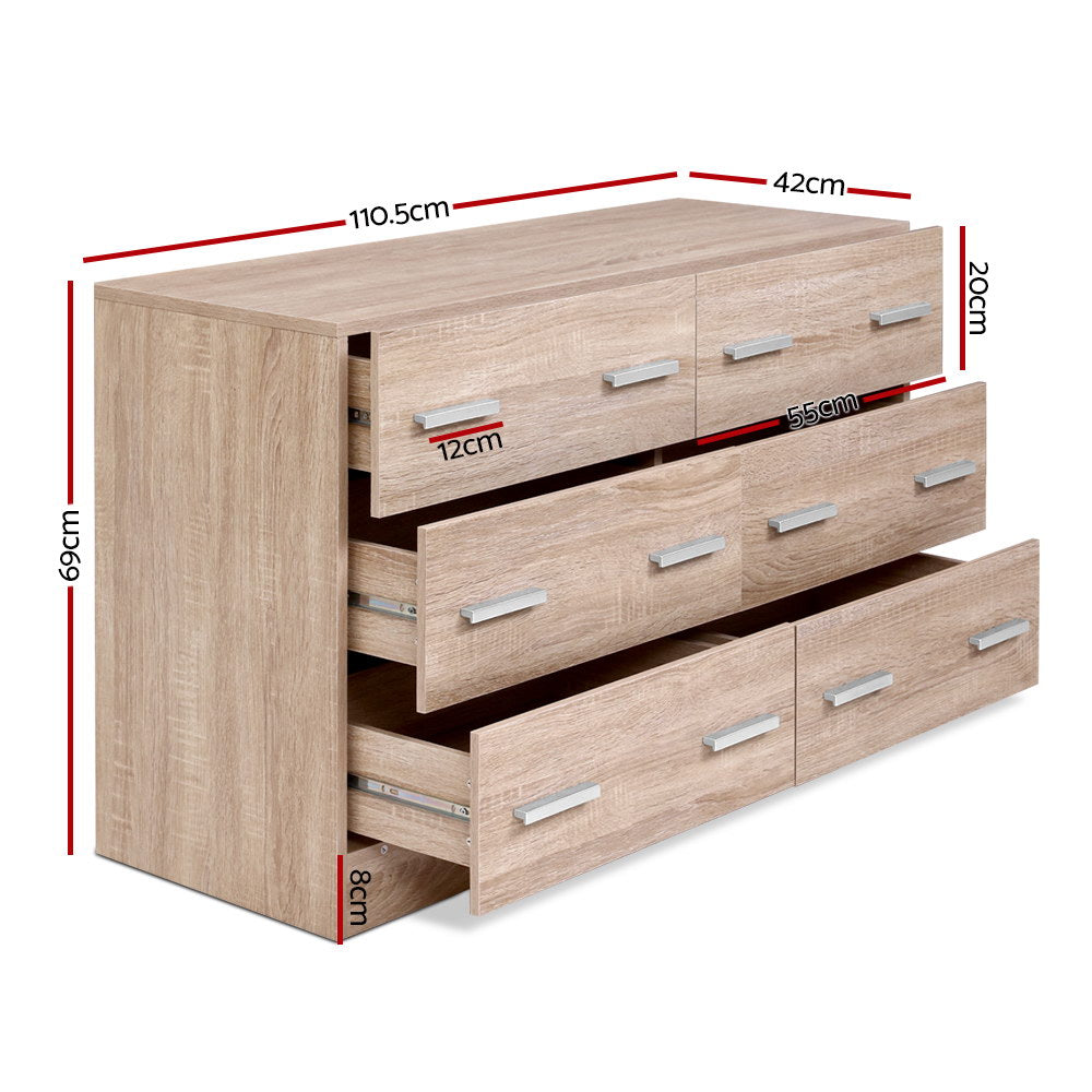 Marlook 6 Chest of Drawers - VEDA Pine