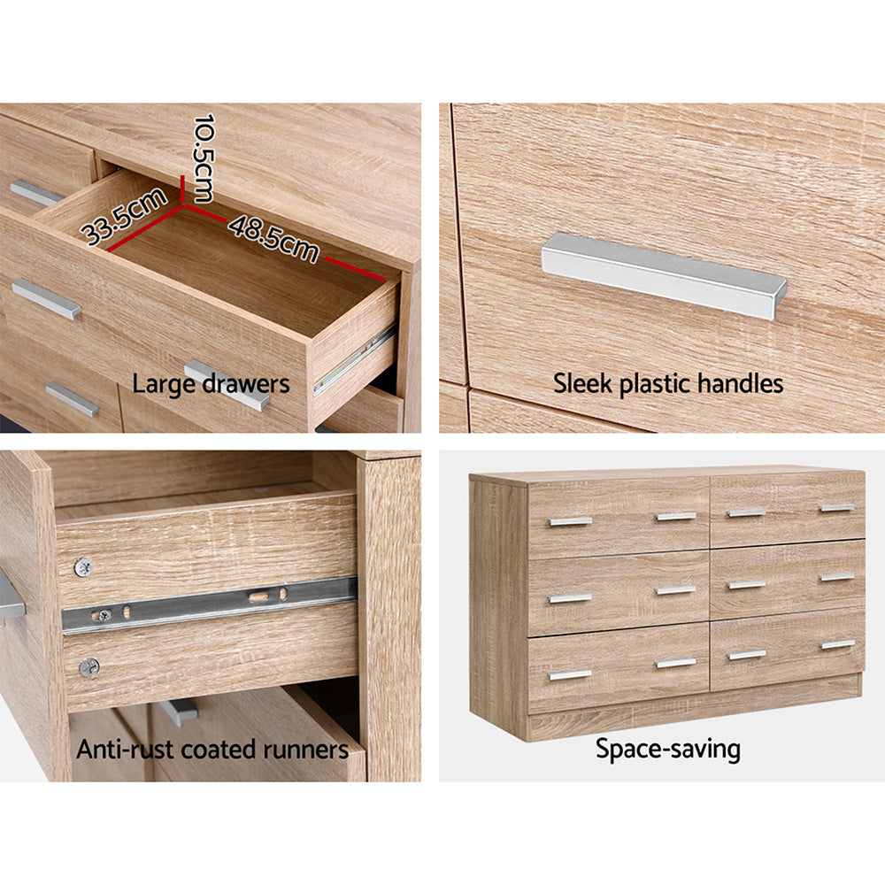 Marlook 6 Chest of Drawers - VEDA Pine