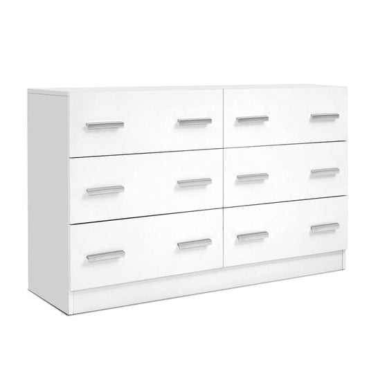 Marlook 6 Chest of Drawers - VEDA White