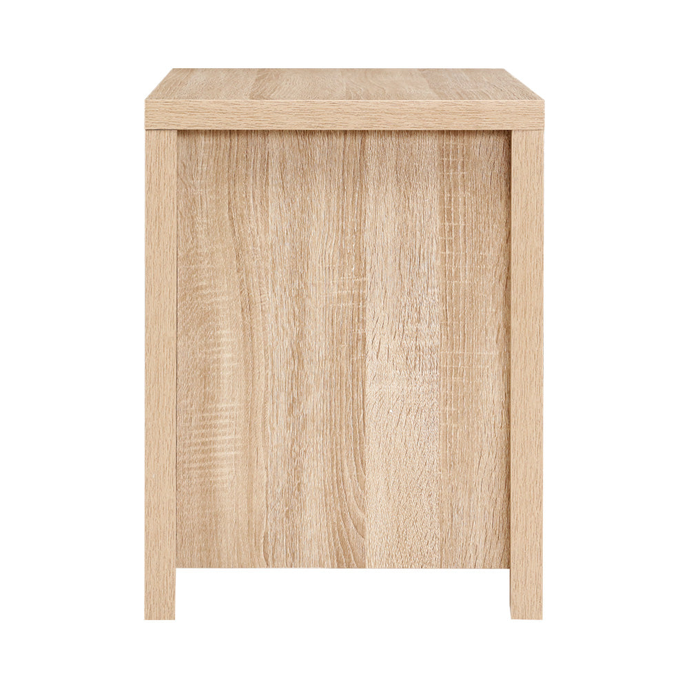 Marlook Bedside Table 2 Drawers - MAXI Pine