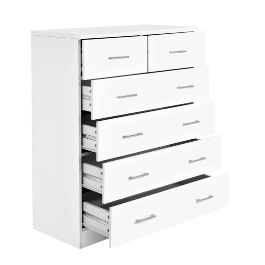 Marlook 6 Chest of Drawers - ANDES White