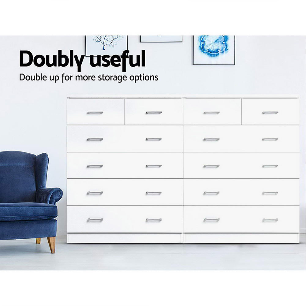 Marlook 6 Chest of Drawers - ANDES White