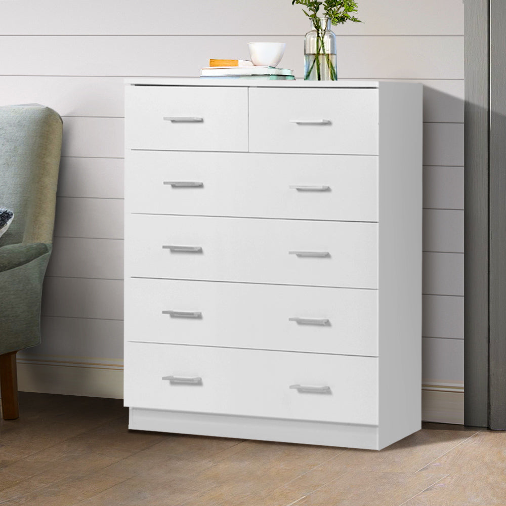 Marlook 6 Chest of Drawers - ANDES White