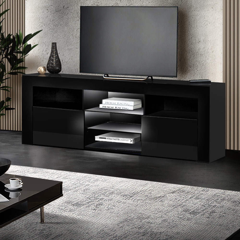 Marlook Entertainment Unit TV Cabinet LED 160cm Black Bobi
