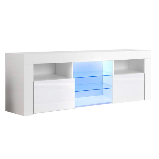 Marlook Entertainment Unit TV Cabinet LED 160cm White Bobi