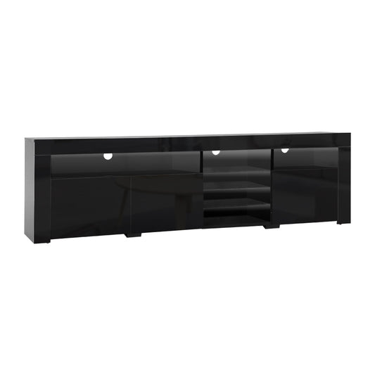 Marlook Entertainment Unit TV Cabinet LED 180cm Black Bobi