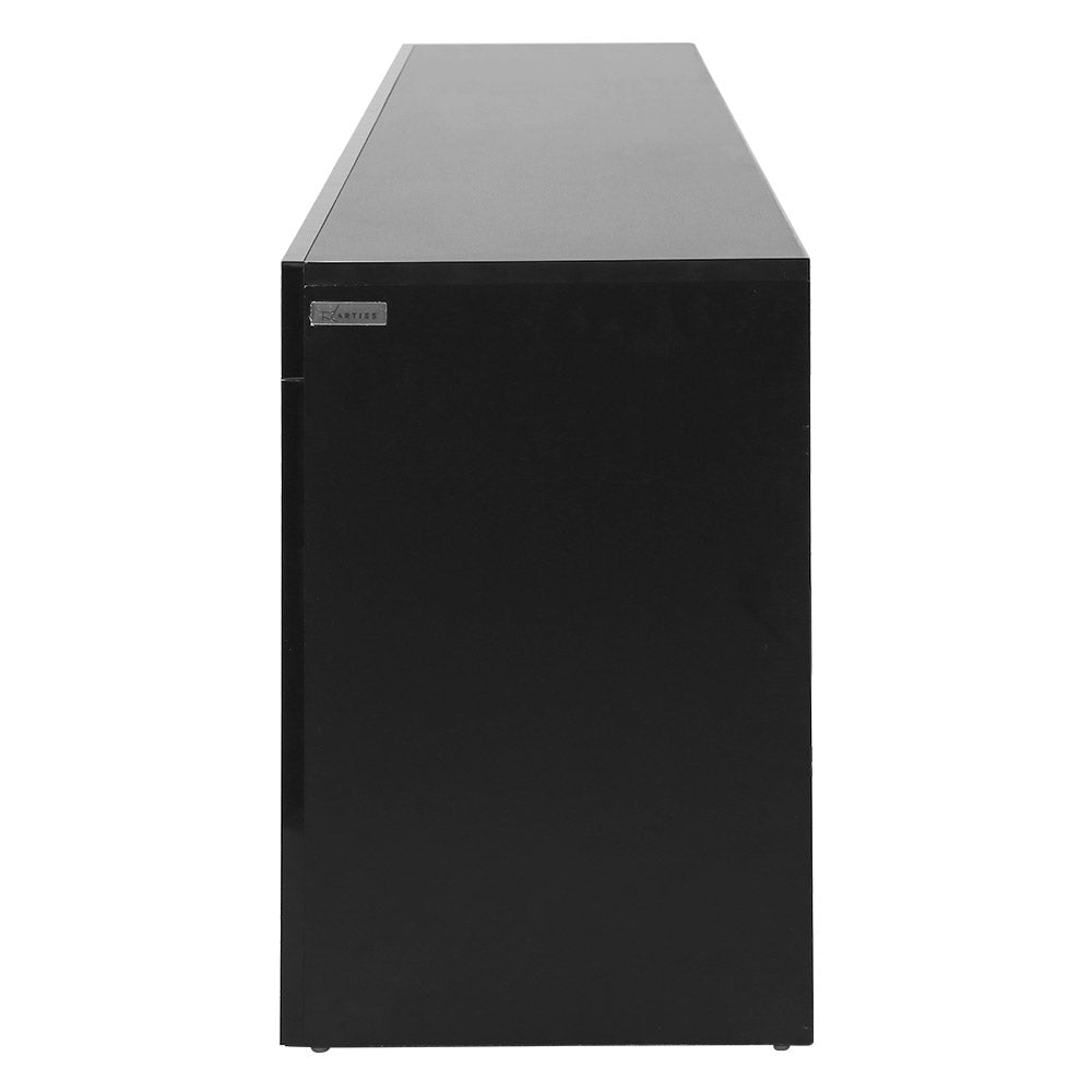 Marlook Entertainment Unit TV Cabinet LED 180cm Black Bobi