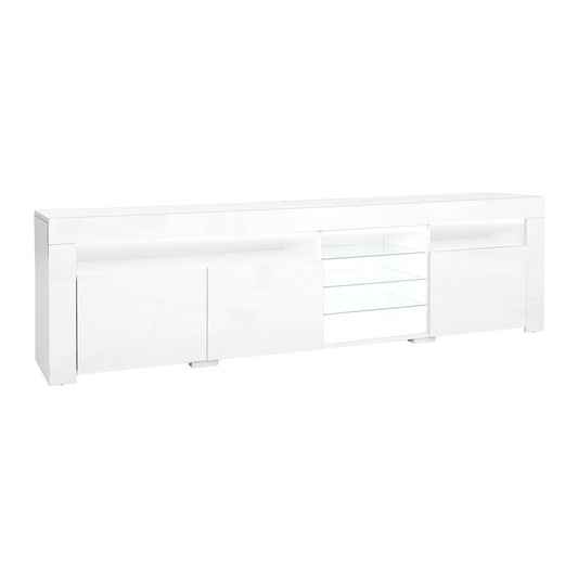 Marlook Entertainment Unit TV Cabinet LED 180cm White Bobi
