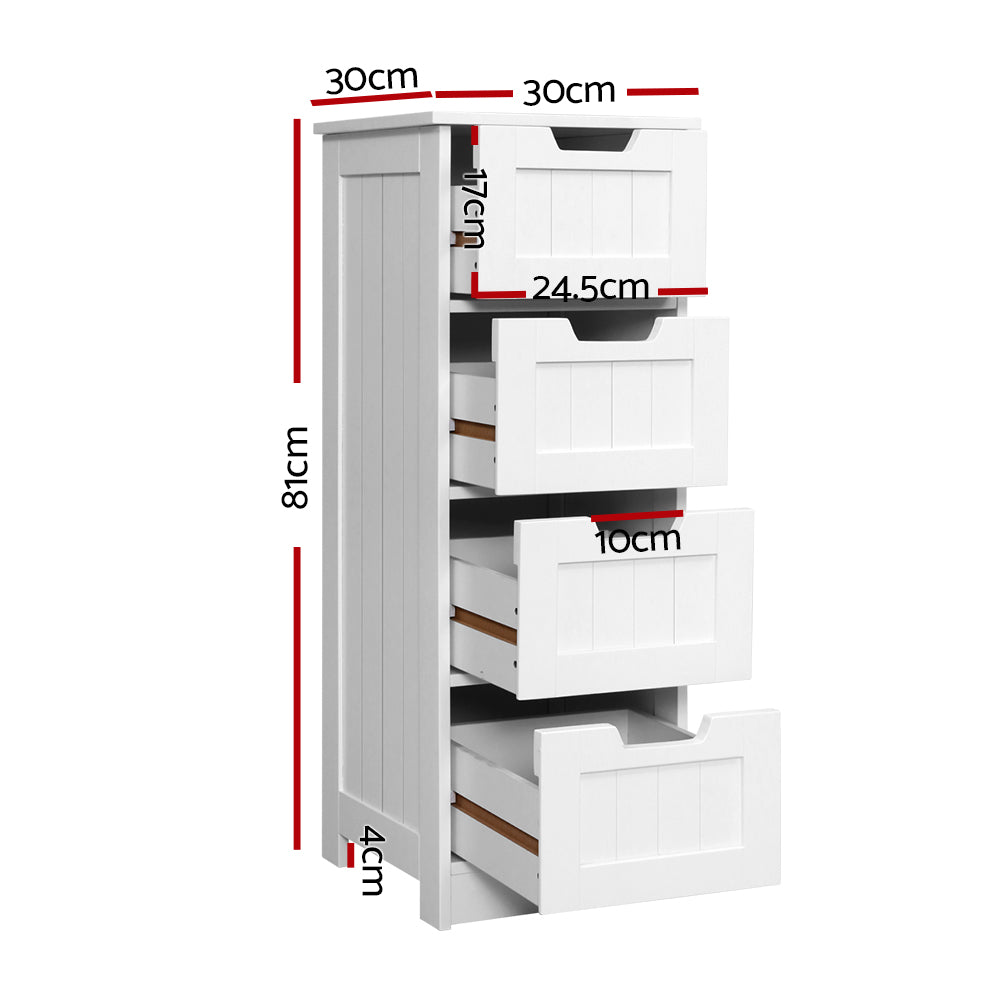 Marlook 4 Chest of Drawers - LEESA White