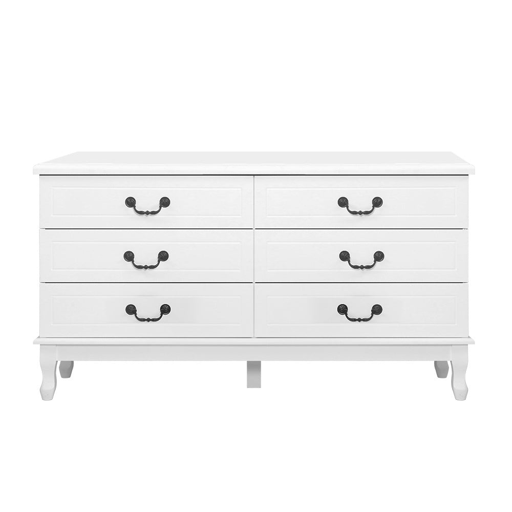 Marlook 6 Chest of Drawers - KUBI White