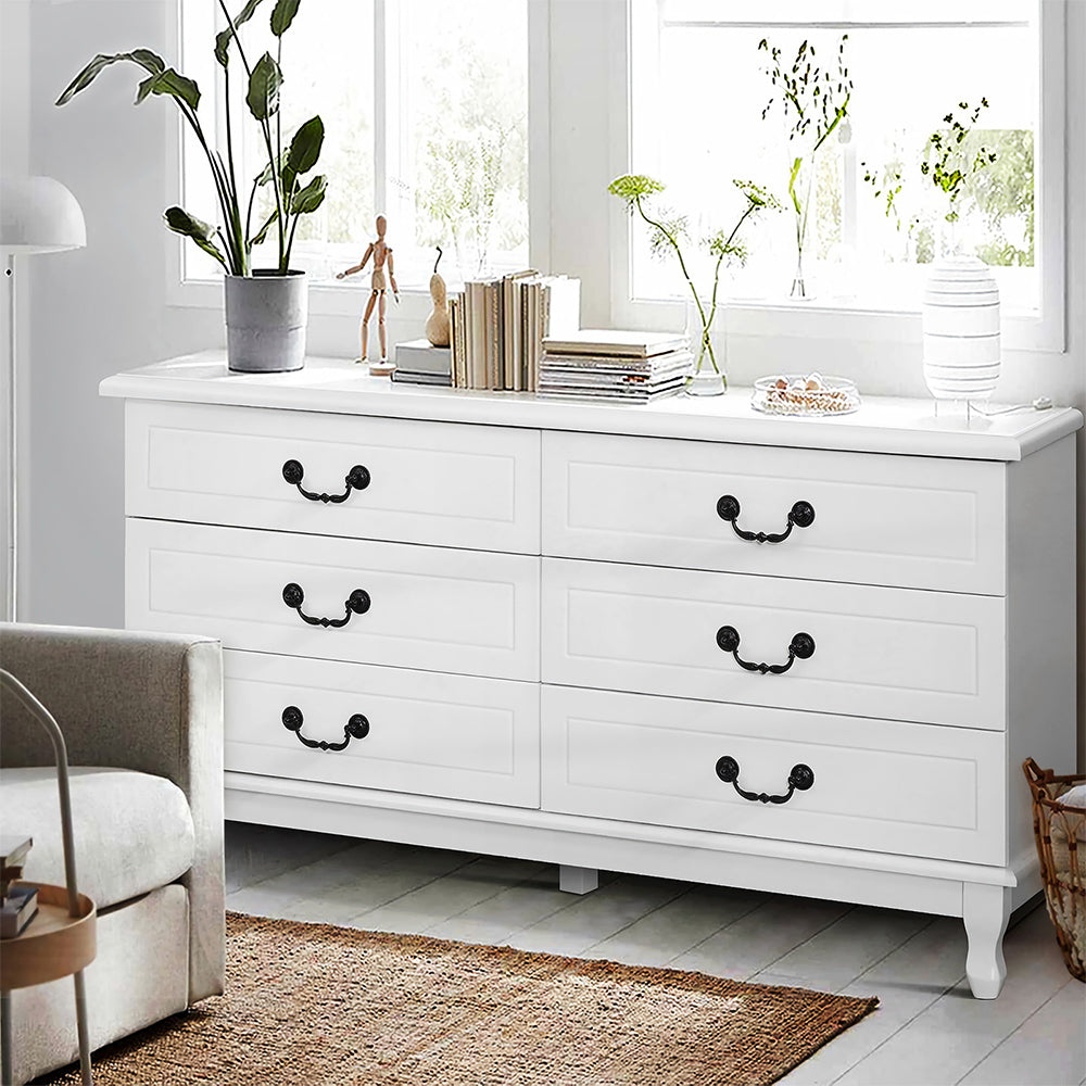 Marlook 6 Chest of Drawers - KUBI White