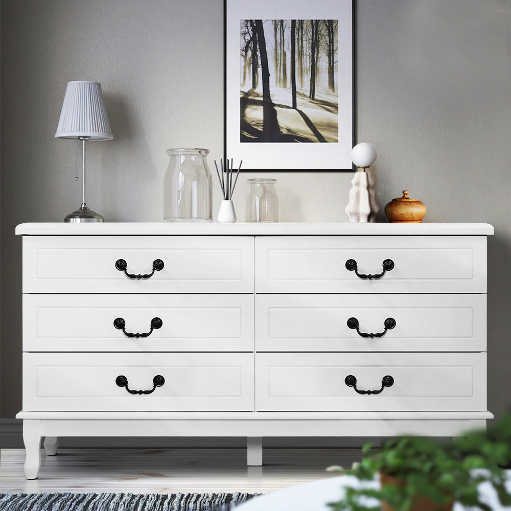 Marlook 6 Chest of Drawers - KUBI White