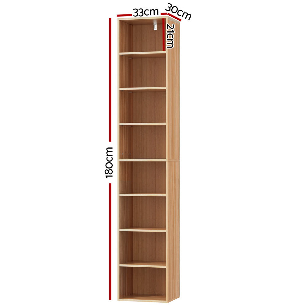 Marlook Bookshelf 8 Tiers MILO Pine