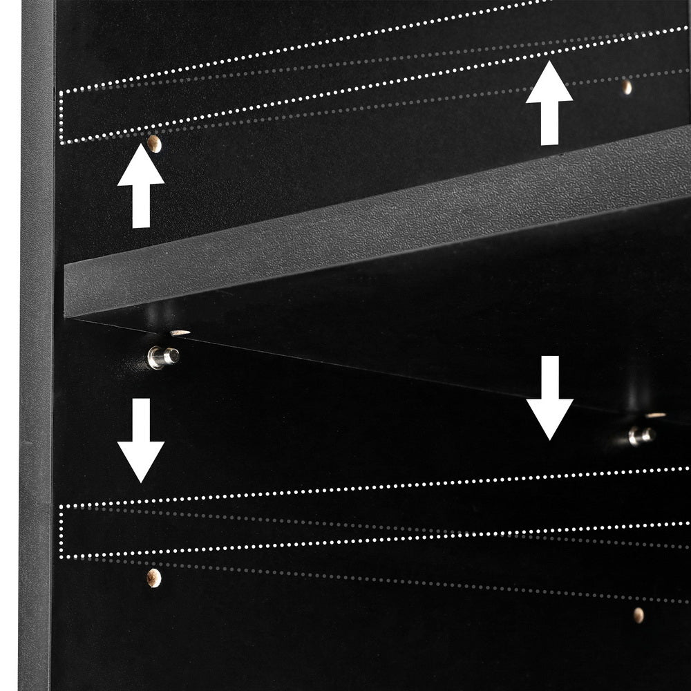 Marlook Bookshelf 5 Tiers ANTON Black