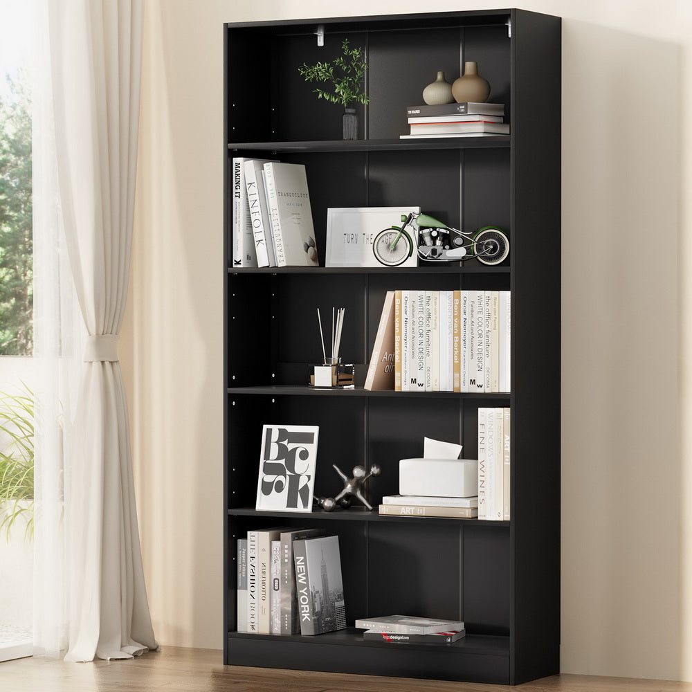 Marlook Bookshelf 5 Tiers ANTON Black