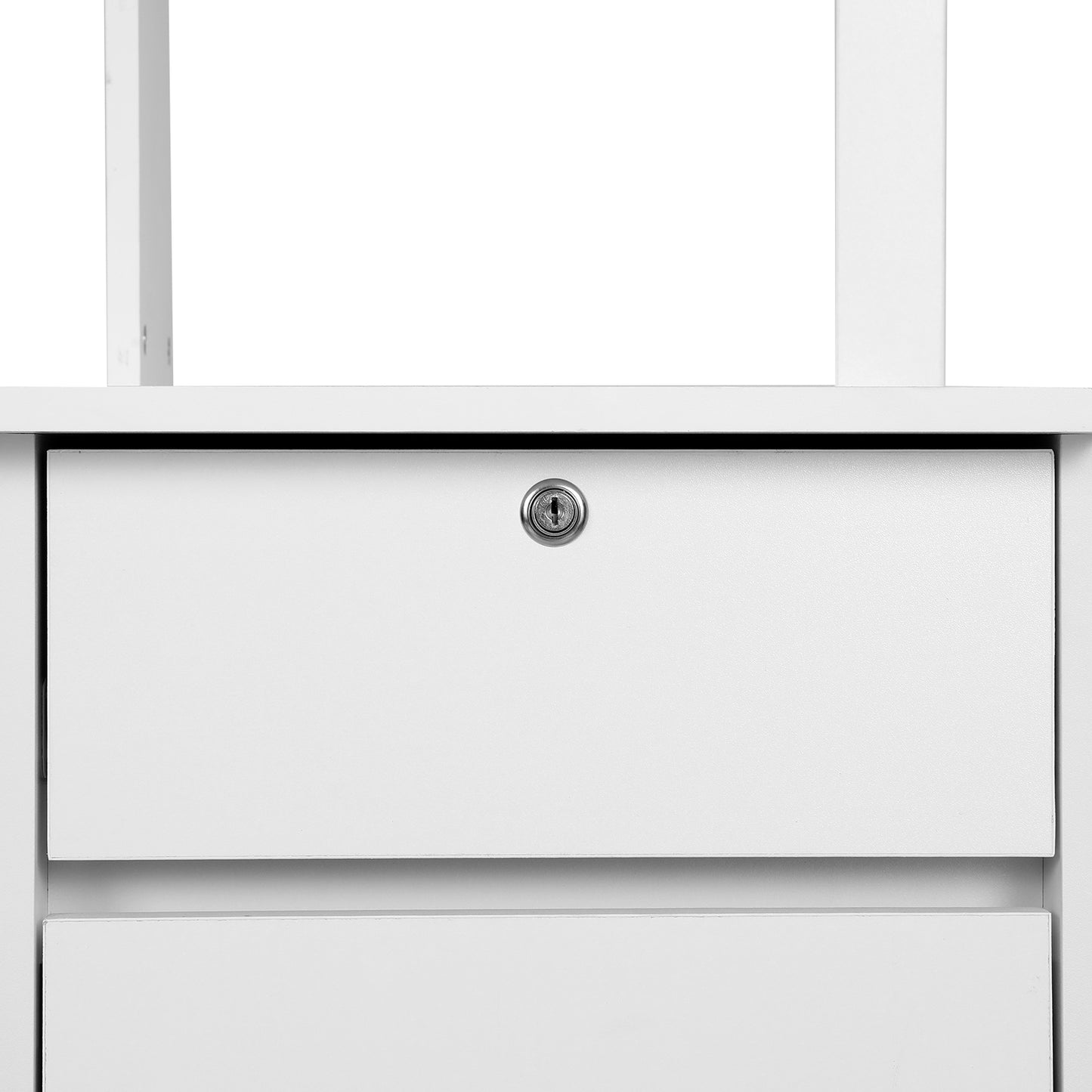 Marlook Computer Desk Office Study Desks Table Drawer Bookshelf Cabinet