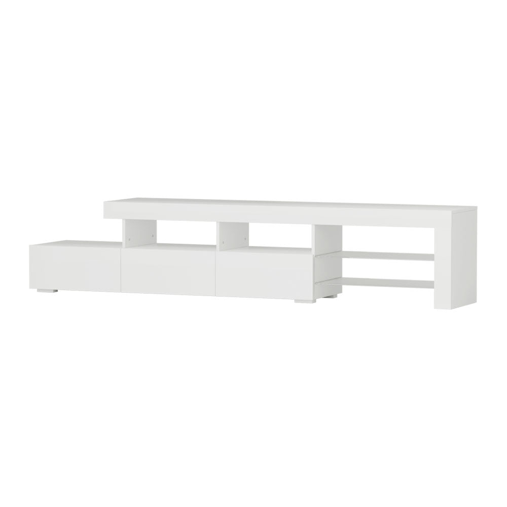 Marlook Entertainment Unit TV Cabinet LED 215cm White Caya