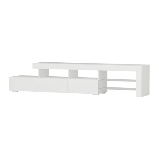 Marlook Entertainment Unit TV Cabinet LED 215cm White Caya