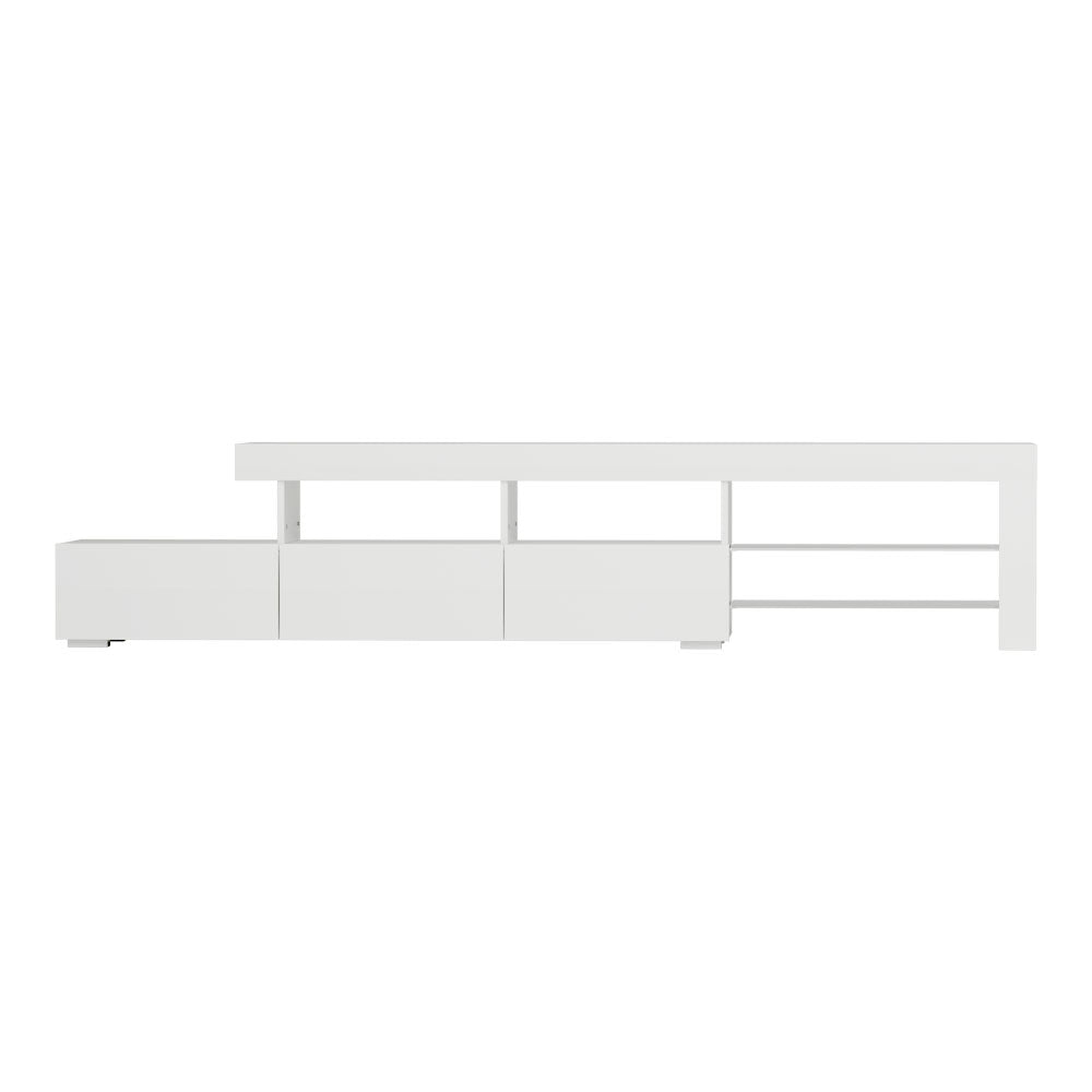 Marlook Entertainment Unit TV Cabinet LED 215cm White Caya