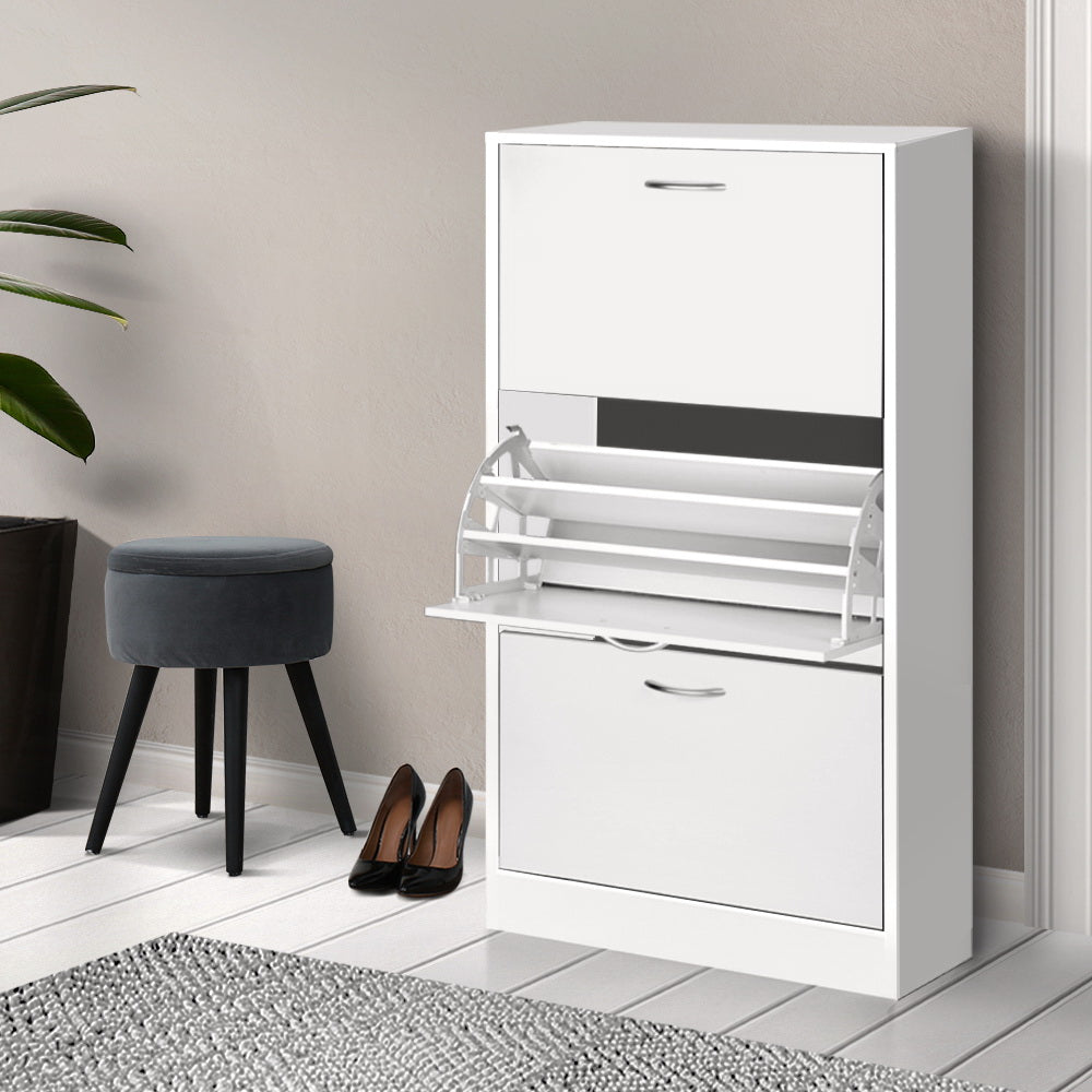 Marlook Shoe Rack Cabinet 36 Pairs Adjustable Shelves Ivy
