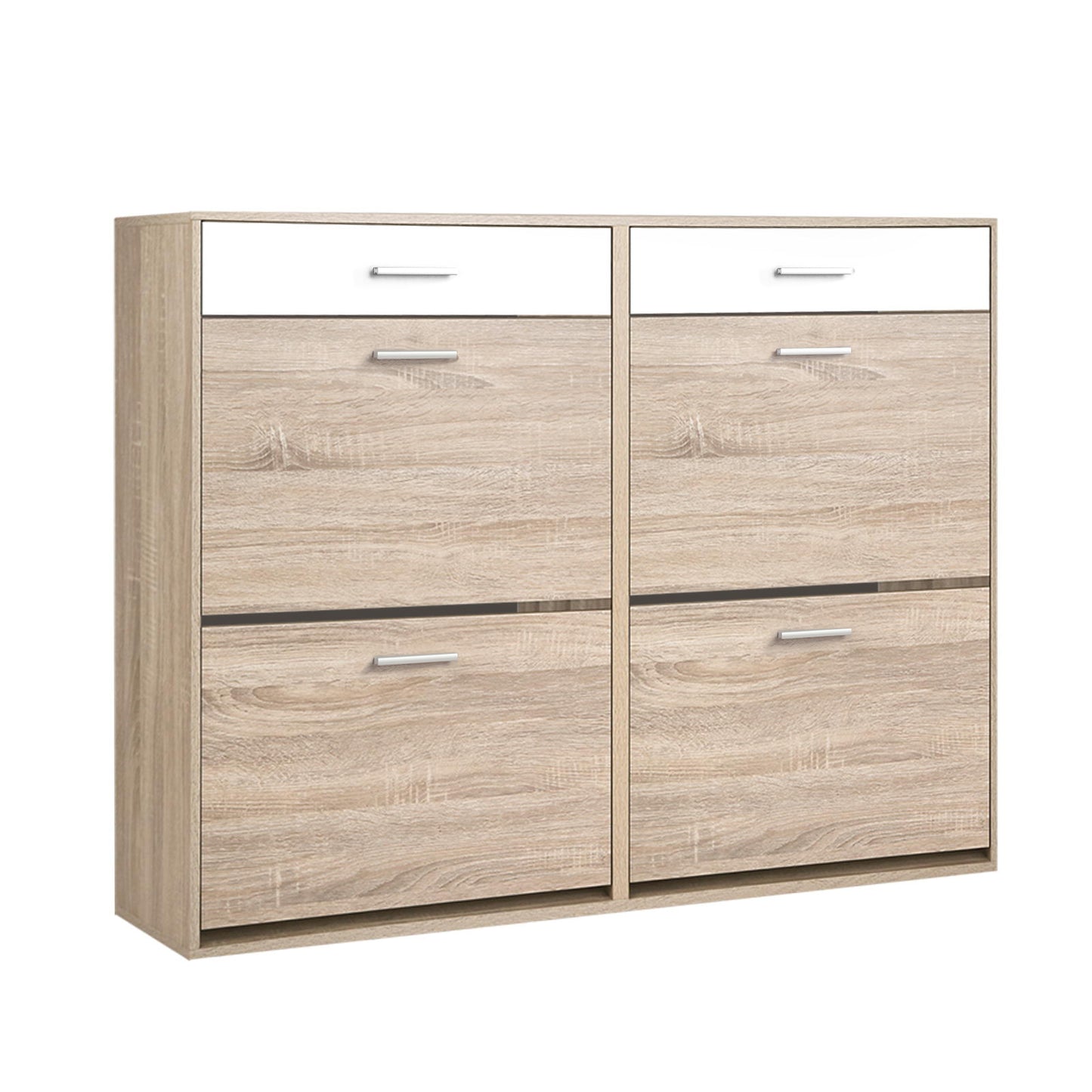 Marlook Shoe Rack Cabinet 36 Pairs Adjustable Shelves Pine Sara